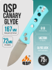 Нож QSP Canary Glyde, Stonewashed 14C28N, G10 Blue, QS150GL-C1 Нож QSP Canary Glyde, Stonewashed 14C28N, G10 Blue, QS150GL-C1